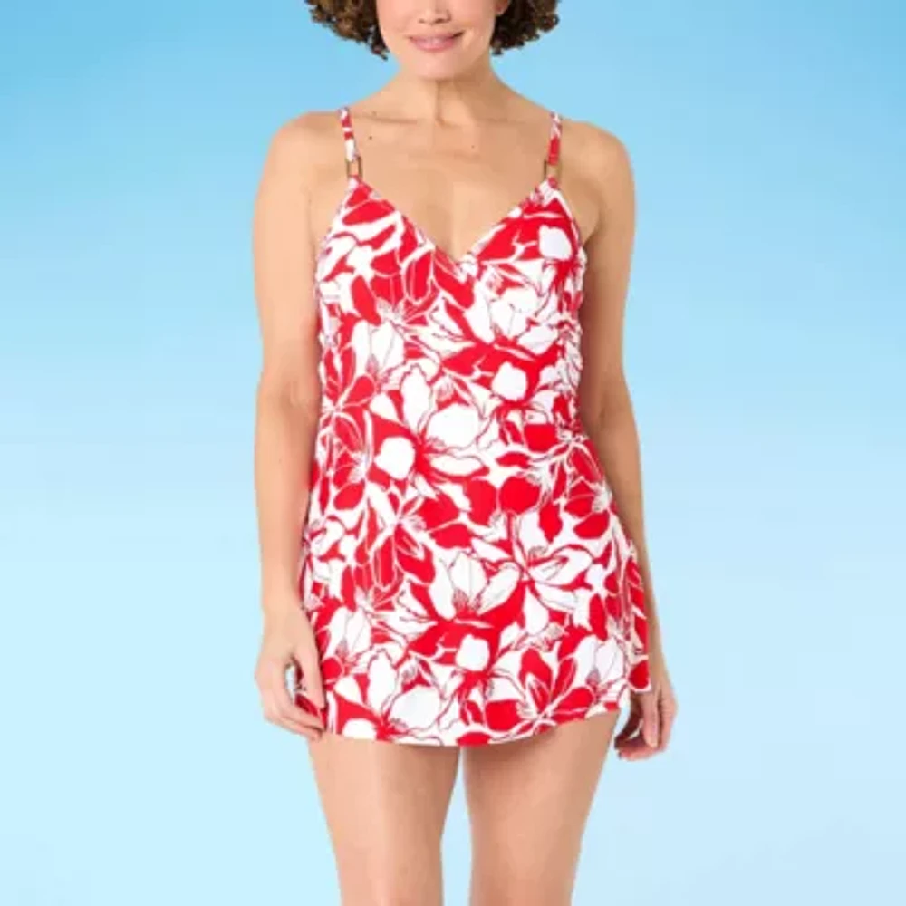 Liz Claiborne Floral One Piece Swimsuit