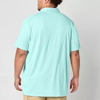 Xersion Everair Piped Big and Tall Mens Short Sleeve Polo Shirt