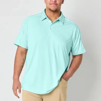 Xersion Everair Piped Big and Tall Mens Short Sleeve Polo Shirt