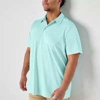 Xersion Everair Piped Big and Tall Mens Short Sleeve Polo Shirt