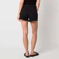 Arizona Womens Highest Rise Denim Short-Juniors