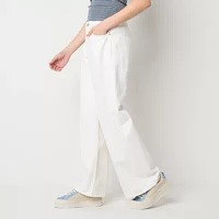 Arizona Juniors Womens Low Rise Wide Leg Jean