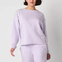 Reebok Womens Crew Neck Long Sleeve Sweatshirt