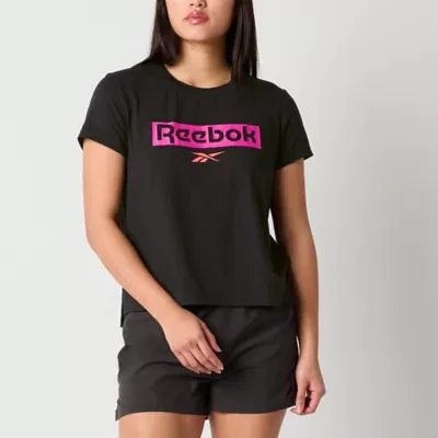 Reebok Womens Crew Neck Short Sleeve Active T-Shirt