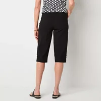 Liz Claiborne Alyssa Cropped Womens Mid Rise Capri Pants