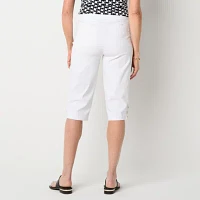 Liz Claiborne Alyssa Cropped Womens Mid Rise Capri Pants