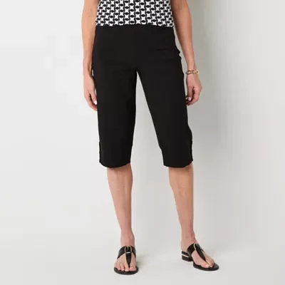 Liz Claiborne Alyssa Cropped Womens Mid Rise Capri Pants