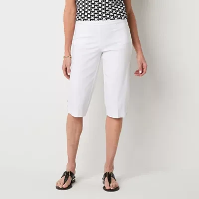 Liz Claiborne Alyssa Cropped Womens Mid Rise Capri Pants