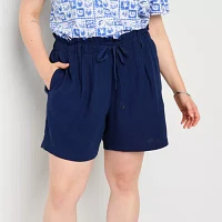 St. John's Bay Womens Pull-On Short Plus