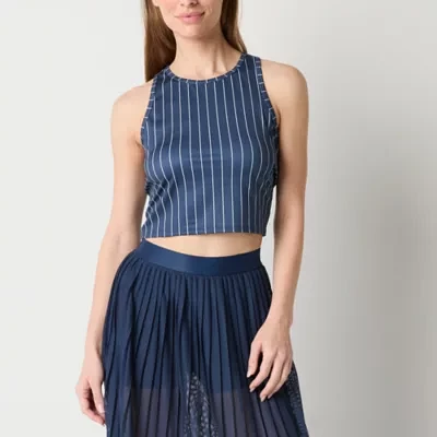 Xersion Womens High Neck Sleeveless Active Crop Top