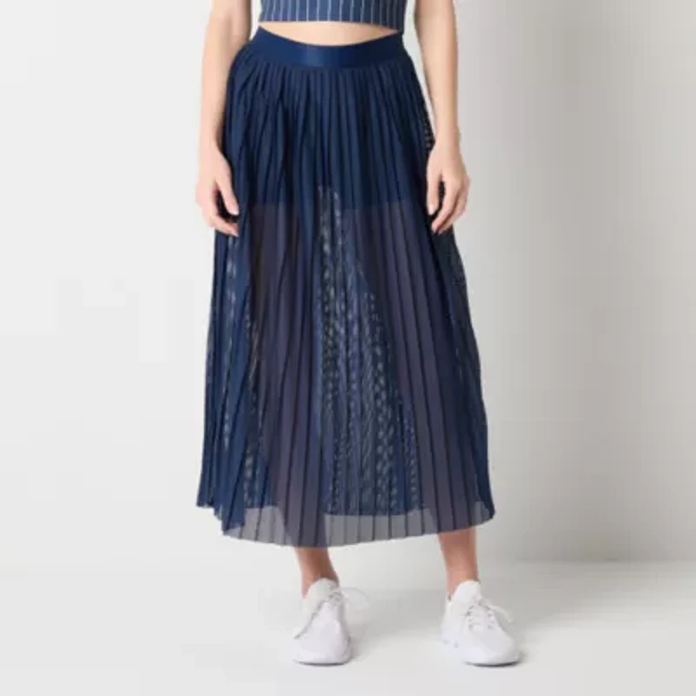 Xersion Womens Mesh Pleated Skirt