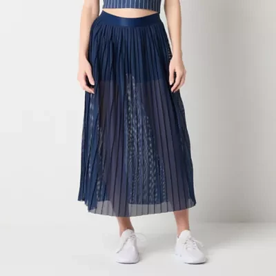 Xersion Womens Mesh Pleated Skirt
