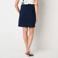 Liz Claiborne Womens Mid Rise A-Line Skirt