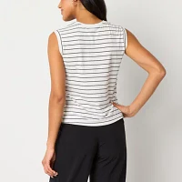 Stylus Womens Crew Neck Sleeveless T-Shirt