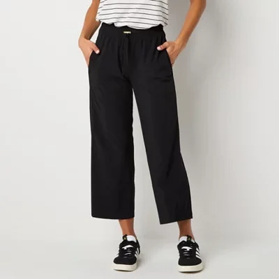 Stylus Womens Mid Rise Straight Fit Cropped Pant