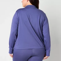 PUMA Lightweight Womens Plus Active Track Jacket