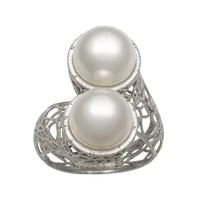 Cultured Freshwater Pearl Sterling Silver Ring