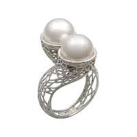 Cultured Freshwater Pearl Sterling Silver Ring