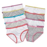 Maidenform Little & Big Girls 9 Pack Brief Panty