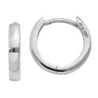 14K Gold 9mm Round Hoop Earrings