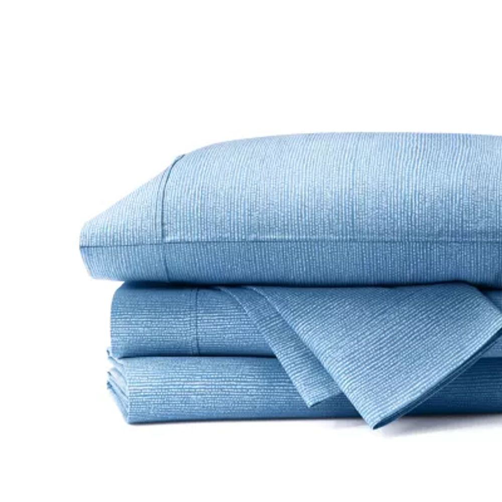 Fieldcrest 300 Thread Count Cotton Percale Sheet Set