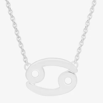 Itsy Bitsy Zodiac Sterling Silver 16 Inch Link Pendant Necklace