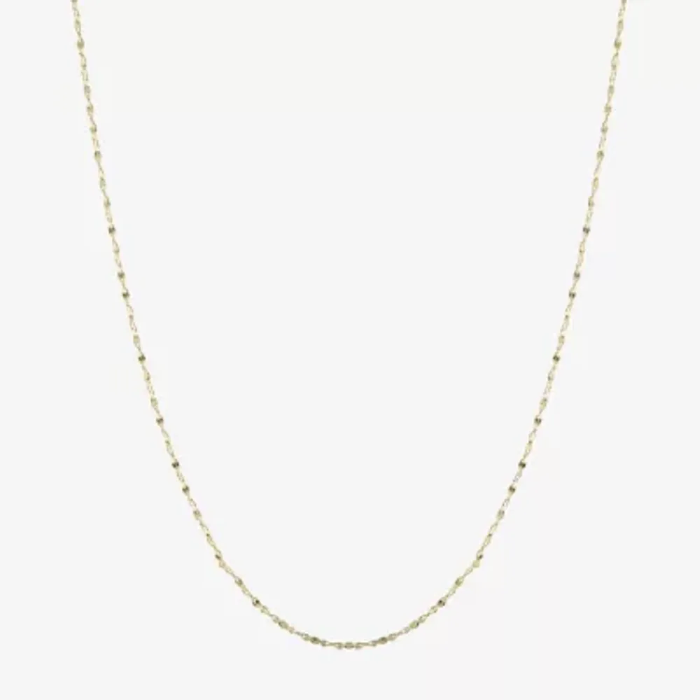 Silver Reflections 24K Gold Over Brass 18-24" Chain Necklace