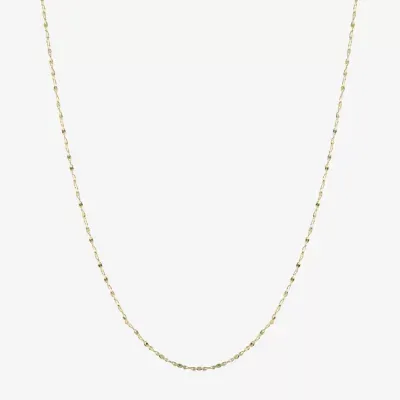 Silver Reflections 24K Gold Over Brass 18-24" Chain Necklace