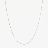 Silver Reflections 24K Gold Over Brass 18-24" Chain Necklace