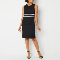 Black Label by Evan-Picone Petite Sleeveless Sheath Dress