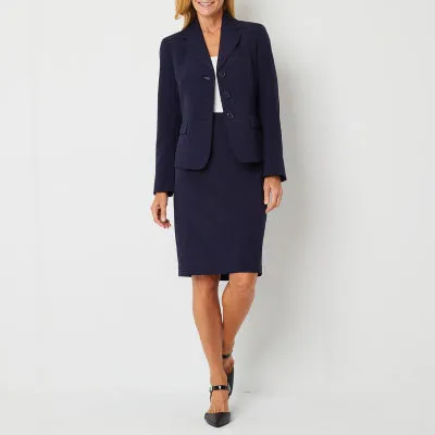 Le Suit 2-pc. Knee Length Skirt Suit-Petite