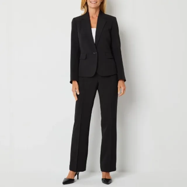 Le Suit 2-pc. Straight Leg Pant Suit, Color: Grey - JCPenney
