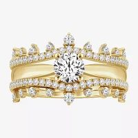 Womens / CT. T.W. Natural White Diamond 14K Gold Ring Guard