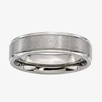 Mens 6mm Titanium Wedding Band