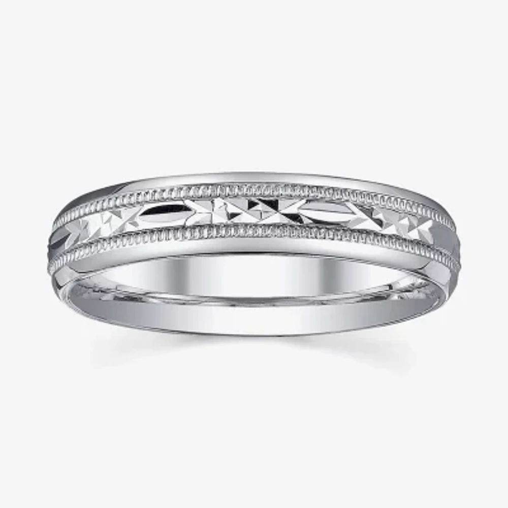 Mens Sterling Silver Wedding Band