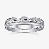 Mens Sterling Silver Wedding Band