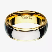 Inox Mens Jewelry 8MM Tungsten Hypoallergenic Wedding Band