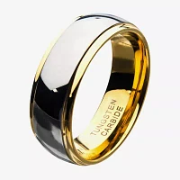 Inox Mens Jewelry 8MM Tungsten Hypoallergenic Wedding Band