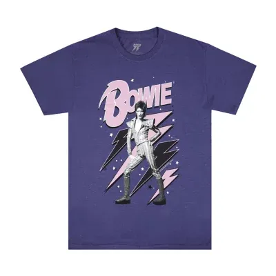 Mens Short Sleeve David Bowie Graphic T-Shirt