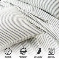 Linery Striped Microfiber Sheet Set