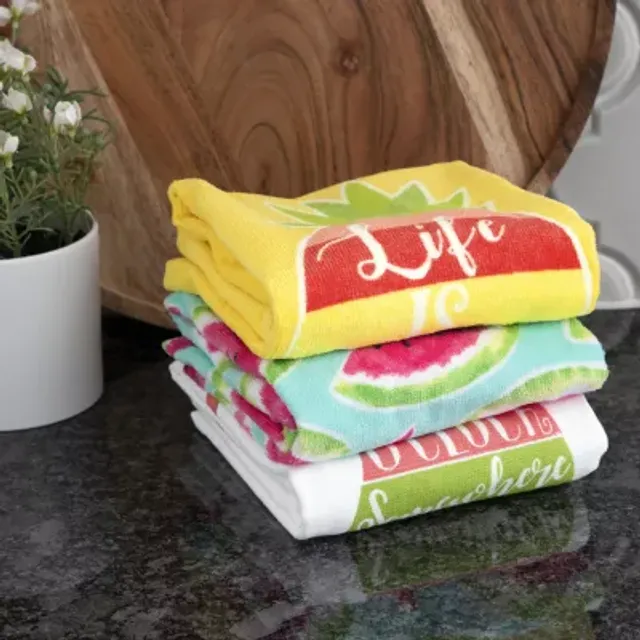 Ritz Terry Cotton Kitchen Towels Cactus 3-Pack