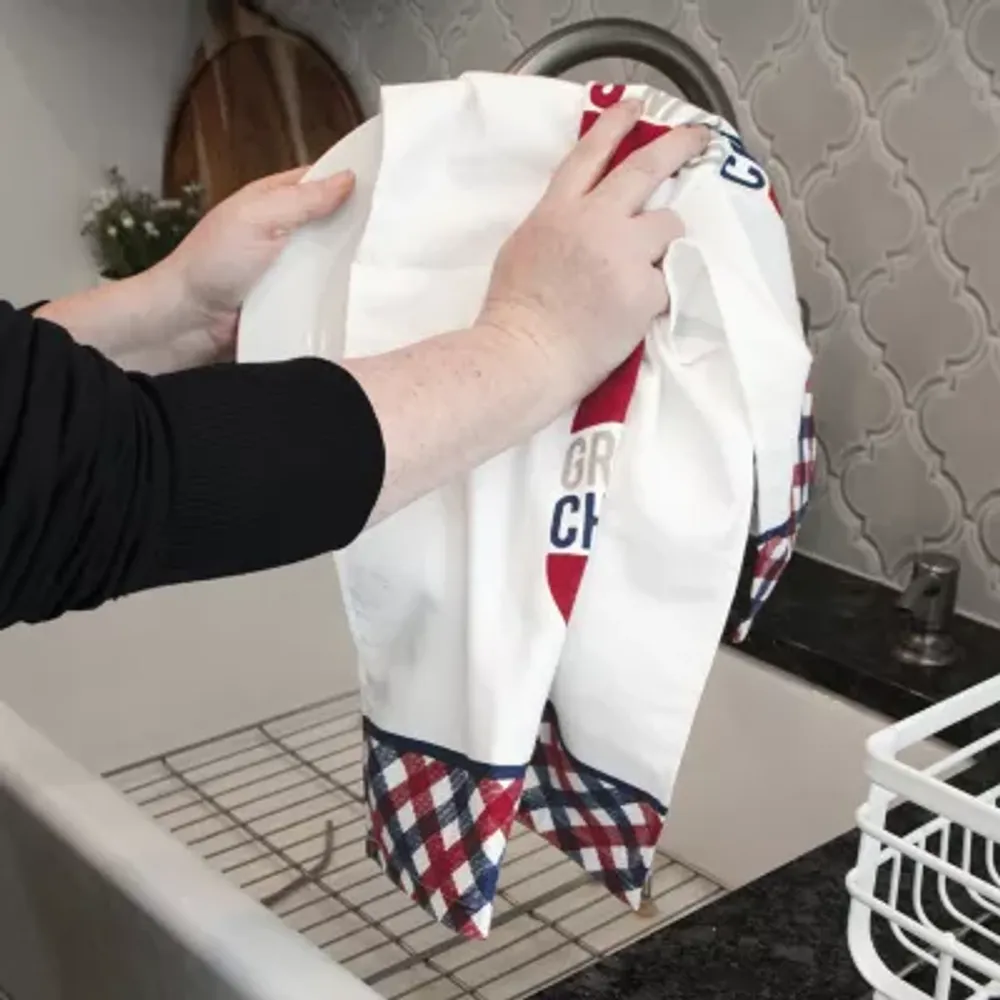 Ritz  Bbq Gingham Set 3-pc. Kitchen Towels