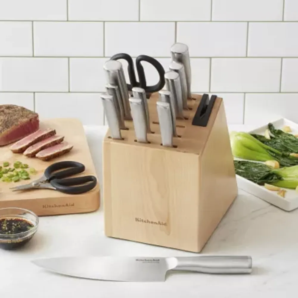 KitchenAid Stainless Steel 14-pc. Knife Block Set