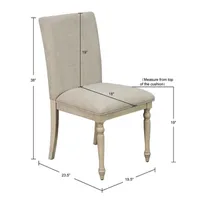 Martha Stewart Fiona 2-pc. Upholstered Side Chair