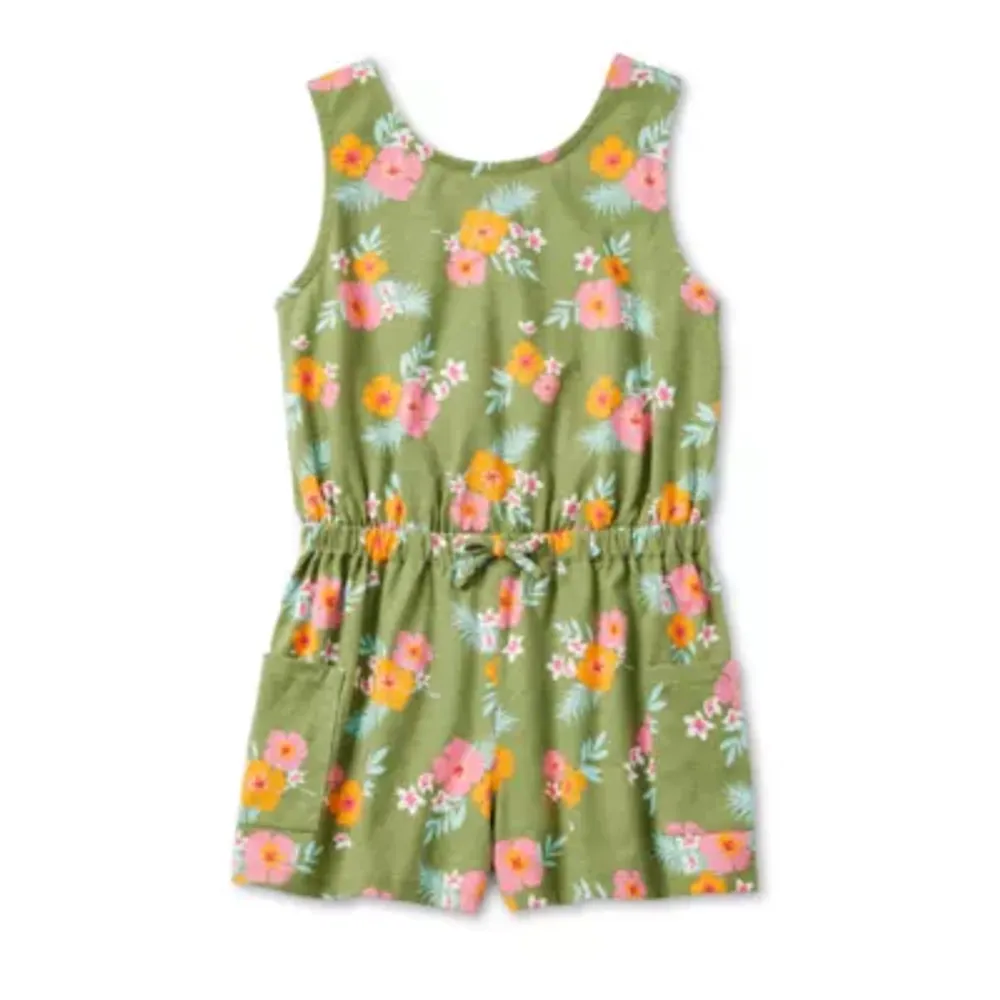 Thereabouts Little & Big Girls Sleeveless Romper