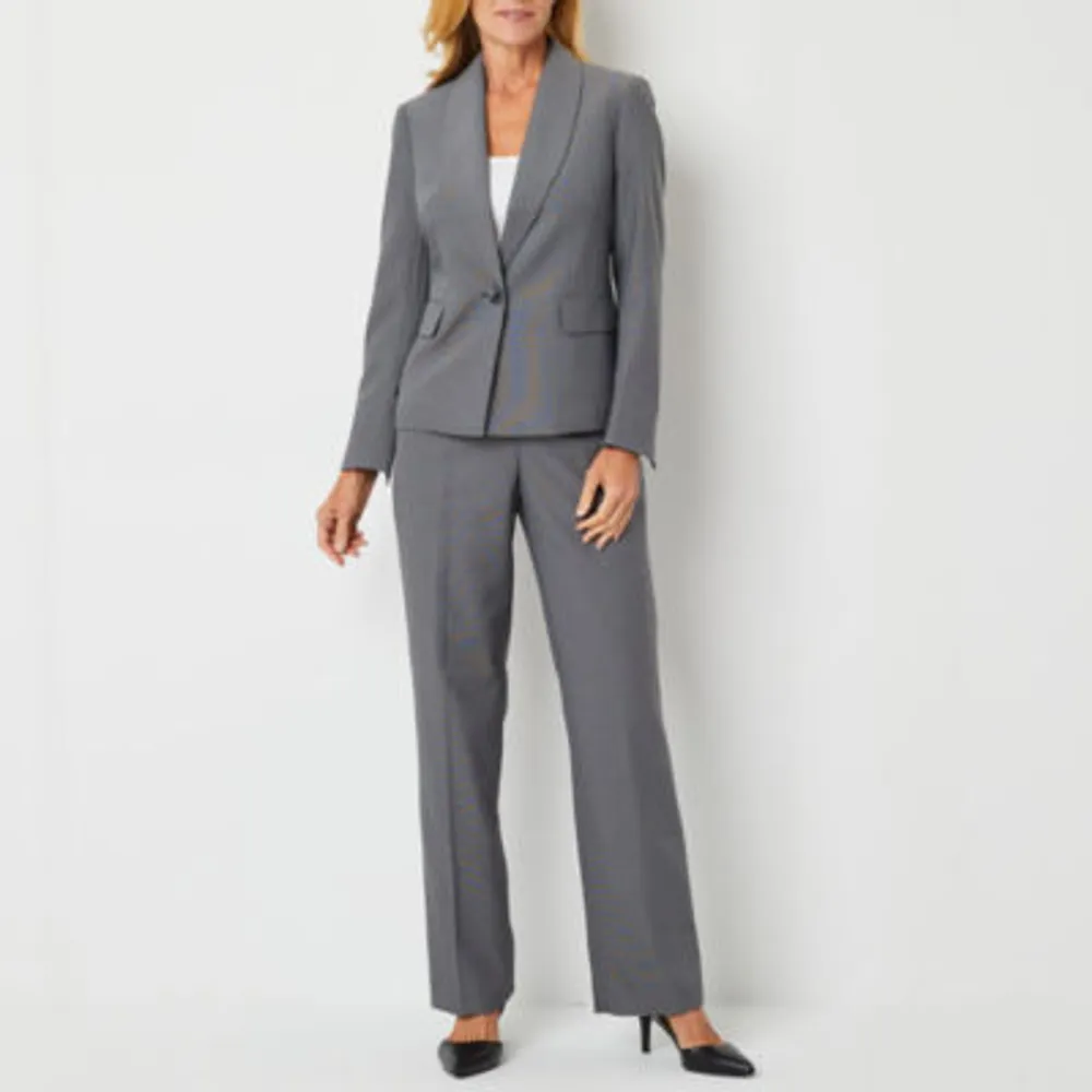 Le Suit 2-pc. Straight Leg Pant Suit-Petite