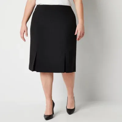 Black Label by Evan-Picone Womens Suit Skirt-Plus