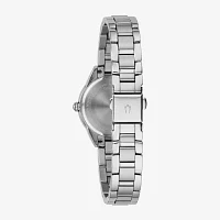 Bulova Dress/Classic Womens Diamond Accent Silver Tone Stainless Steel Bracelet Watch 96p249