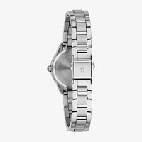 Bulova Dress/Classic Womens Diamond Accent Silver Tone Stainless Steel Bracelet Watch 96p250