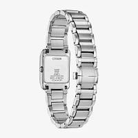 Citizen Bianca Womens Silver Tone Stainless Steel Bracelet Watch Ew5600-52d